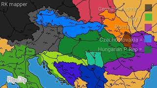 Collapse of Austria  Hungary in 30 second [upl. by Elazaro]