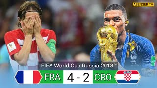 HIGHLIGHTS  FRANCE  42  CROATIA FIFA WORLD CUP FINAL 2018  4k💥 [upl. by Anirbes233]