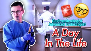 A DAY IN THE LIFE of a Doctor Gastroenterologist  Advanced Endoscopy [upl. by Yllet]