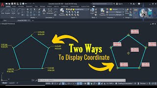 How to display coordinates in AutoCAD [upl. by Heddie]