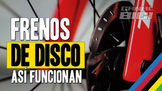 ¿Cómo funcionan los frenos de disco de una bicicleta [upl. by Asilahs537]