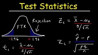 Test Statistic For Means and Population Proportions [upl. by Mayes]