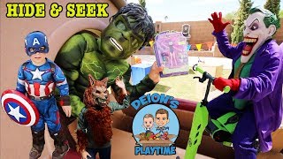 Hide amp Seek fun  Dont open the wrong box game  Deions playtime Skits [upl. by Frankhouse]