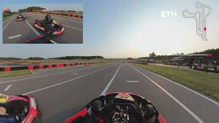 Karting at Mosport Track  Insta360° POV View [upl. by Aicatan]