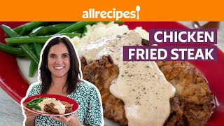 How to Cook Chicken Fried Steak  Get Cookin’  Allrecipescom [upl. by Aliuqet144]