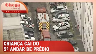 Menina de 12 anos cai do 5º andar de prédio na Grande SP  Chega Mais Notícias 270924 [upl. by Orsola]