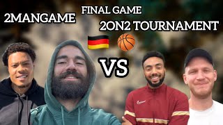 Final Game 2vs2 Streetball Turnier in Darmstadt Bürgerpark 2ManGame Deutscher Basketball 🏀 [upl. by Ettezyl]