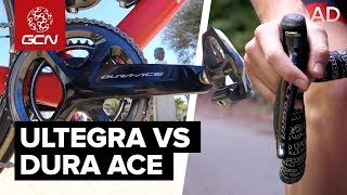 Shimano DuraAce Vs Shimano Ultegra  Whats The Difference [upl. by Leiso]