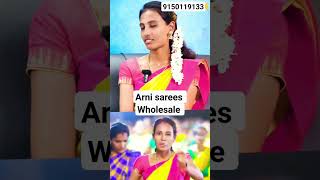 🤗Arani Silk sarees wholesale price Free Shipping🤗shorts trending viral youtubeshorts video me [upl. by Idoux]