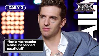 Achille Lauro presenta la squadra I PATAGARRI Les Votives e Lorenzo Salvetti DAILY 3 X Factor 2024 [upl. by Nwadrebma]