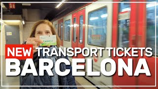 ❇️ Tmobilitat  the NEW Barcelona transport tickets 🇪🇸 150 [upl. by Anak]