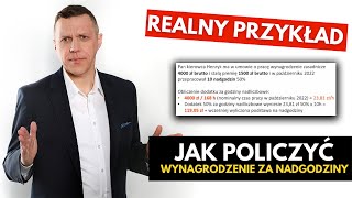 Jak policzyć wynagrodzenie za nadgodziny kierowcy zawodowego  NORMALNE WYNAGRODZENIE  DODATEK [upl. by Averell341]