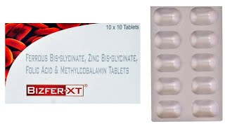 Bizfer Xt Tablet UsesDoseSide Effects  Ferrous BisGlycinateZinc BisGlycinateFolic Acid [upl. by Lemuelah]