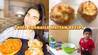 Tried Shomaila Hassam’s Recipe  chicken Tikka Pizza Buns  kitchenlife vlogs [upl. by Nohtahoj]