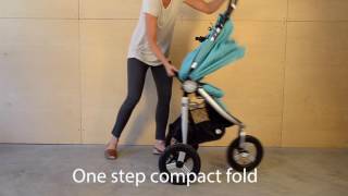 2016  2017 Bumbleride Indie All Terrain Stroller  Fold Video [upl. by Layol]