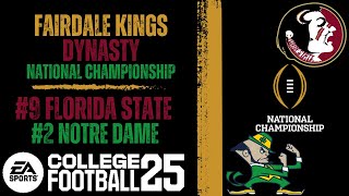 FAIRDALE KINGS 9 Florida State vs 2 Notre Dame LIVESTREAM Championship [upl. by Akehsal]