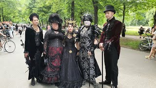 Wave Gotik Treffen 2022 Juni in Leipzig  Viktorianisches Picknick Gothic Meeting WGT [upl. by Oneladgam]