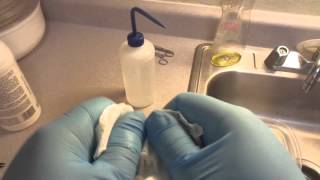 Cleaning Scrap Iron with Hydrochloric Acid Experiment [upl. by Ahsenahs338]