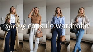 SPRING CAPSULE WARDROBE 2024  22 ESSENTIAL BASICS FOR SPRING [upl. by Tillinger]