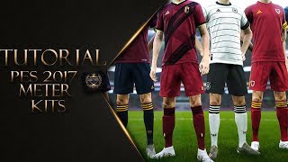 PES 2017 TUTORIAL METER KITS A EQUIPOS CON LICENCIA Y NO LICENCIADOS [upl. by Tabbitha]