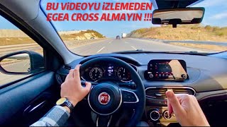 FİAT EGEA CROSS  LİMİTLERİ ZORLADIK  VİRAJ PERFORMANSI VE HIZLANMA [upl. by Glen]