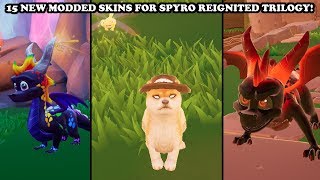 15 MODDED SKINS FOR SPYRO REIGNITED TRILOGY Dark Spyro Reversed Spyro amp More PC Mods Compilation [upl. by Nylessoj]