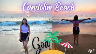 Goa Trip 2022  Beautiful Beach of Goa  Candolim Beach  Awesome Sunset View  Things to do in Goa [upl. by Sanfred]