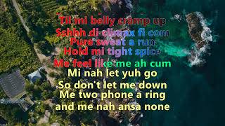 KARAOKE Romping Shop  Vybz Spice [upl. by Marillin]