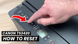 Canon Pixma TS3420 How to Reset amp Restore your Printer [upl. by Leakim]