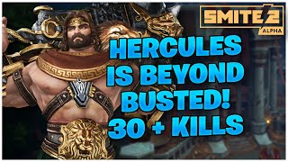 HERCULES IS BEYOND BUSTED 30KILLS  SMITE 2 [upl. by Pufahl]