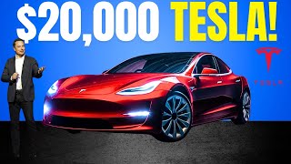 Teslas ALL NEW 20000 Car SHOCKS The Entire EV Industry [upl. by Nadine315]