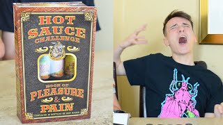 Hot Sauce Challenge Book Of Pleasure and Pain  WheresMyChallenge [upl. by Dnalrah]