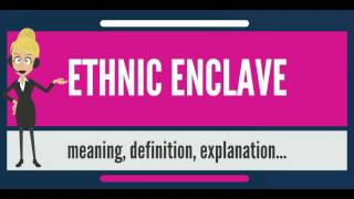 What is ETHNIC ENCLAVE What does ETHNIC ENCLAVE mean ETHNIC ENCLAVE meaning amp explanation [upl. by Turtle762]