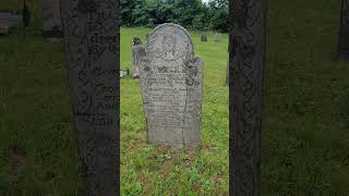 1806 Headstone  Thankful Wife of Isaac  Stafford Springs CT cemetery [upl. by Esiuol]