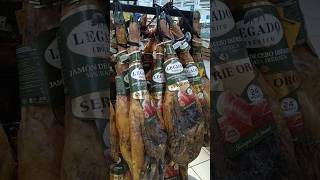 Jamón ibérico de cebo El Mercado 129 евро за ножку [upl. by Sirtimed]