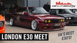 London BMW E30 Meet  Car Audio amp Security [upl. by Ecadnac978]