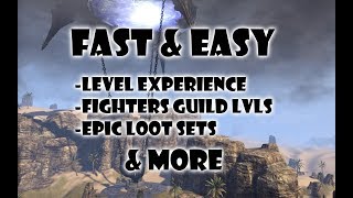 ESO  FAST EASY levels fighters guild levels gear and more [upl. by Harriett]