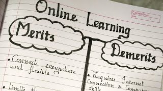 Online ClassMerits and DemeritsAdvantages and Disadvantages of Online EducationDigital Learning [upl. by Marguerita]