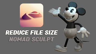 How to reduce file size easily in Nomad Sculpt [upl. by Icyaj804]