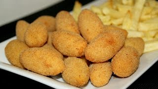 Cómo hacer croquetas de pollo asado [upl. by Gazzo]