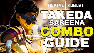 TAKEDA Sareena Combo Guide Mortal Kombat 1 [upl. by Shayla]