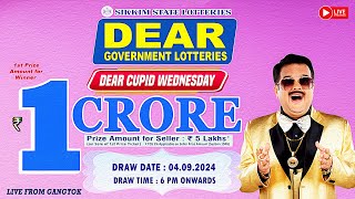 SIKKIM LOTTERY LIVE 6PM DRAW 04092024  LIVE FROM GANGTOK [upl. by Fair]