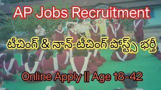 ap jobs notification 2024 ap job updates teaching jobs recruitment in ap [upl. by Hitoshi]