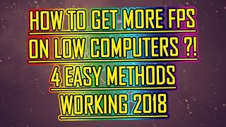 How To Get More Fps On Low Computers 🔴 WORKING [upl. by Kolodgie]