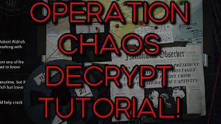 COLD WAR OPERATION CHAOS DECRYPT TUTORIAL [upl. by Mccahill34]