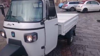 Piaggio APE Classic 400 New 2016 KYLEDK Gennemgang [upl. by Nihhi]