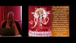 Sri Brahma Samhita  Introduction March 2 2024 St Louis [upl. by Omland109]