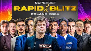 Magnus Gukesh ArjunPragg Anish  Superbet Grand Chess Tour 2024 Day 4 [upl. by Aggappe969]