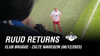 Club Brugge  Zulte Waregem Match Day Vlog 06122023  Ruud Returns [upl. by Ariaec]