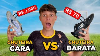 Chuteira de 70 R vs Chuteira de 2 MIL R [upl. by Minetta]